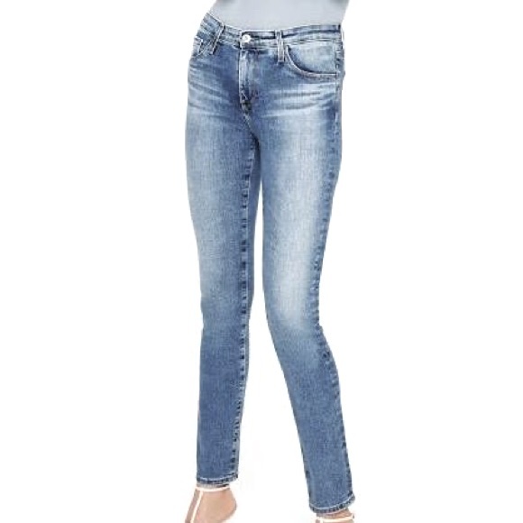 AG Adriano Goldschmeid the Prima Cigarette Skinny Mid Rise Jeans size 24 - Picture 2 of 7